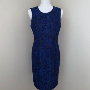 Calvin Klein Lace & Leather Sheath Dress